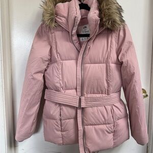 Abercrombie & Fitch KIDS pink Ultra Belted Parka puffer Outerwear